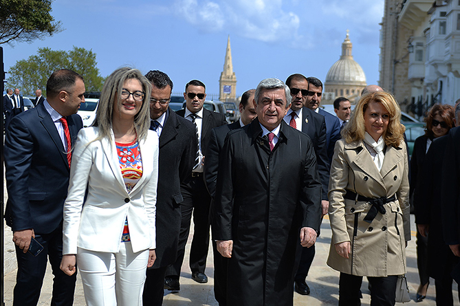 президент Армении на Мальте