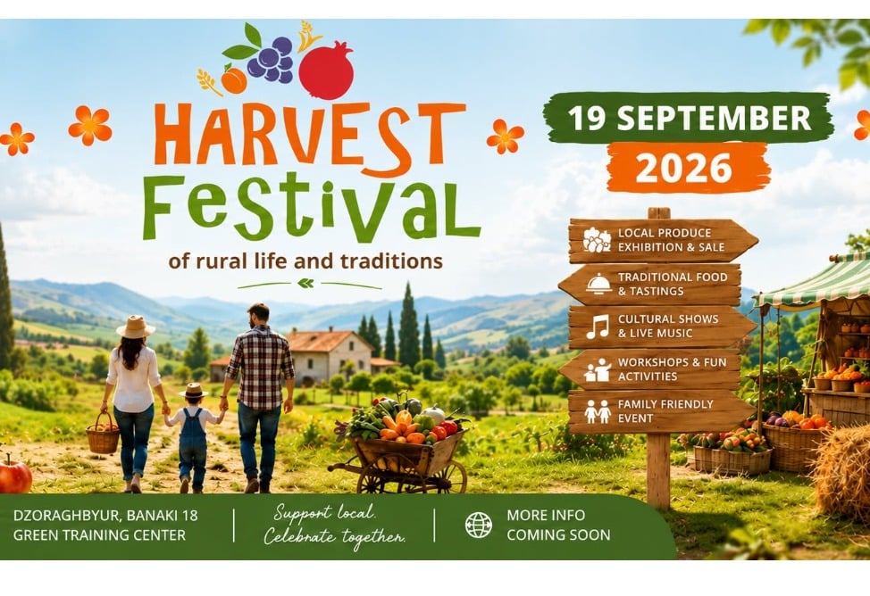 Տեղական արտադրանք, համտես ու հայկական ավանդույթներ․ Ձորաղբյուրում կանցկացվի «Բերքի տոն» փառատոնը