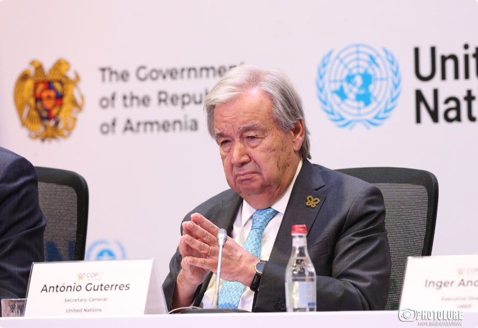 Гутерриш надеется на ускорение мирного процесса между Арменией и Азербайджаном