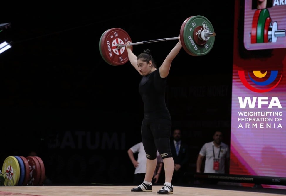 Армянская тяжелоатлетка Анна Амроян установила новый рекорд чемпионата Европы в толчке