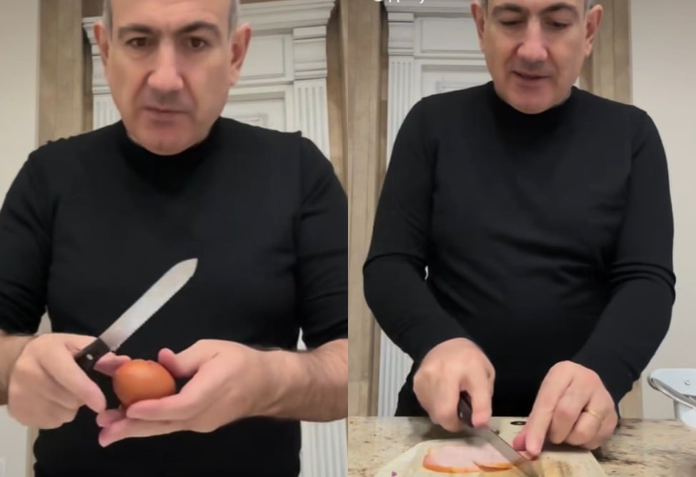Փաշինյանը սոխով և խոզապուխտով սուրբծննդյան նախաճաշ է պատրաստել (ՎԻԴԵՈ) Փաշինյանը սոխով և խոզապուխտով սուրբծննդյան նախաճաշ է պատրաստել (ՎԻԴԵՈ)