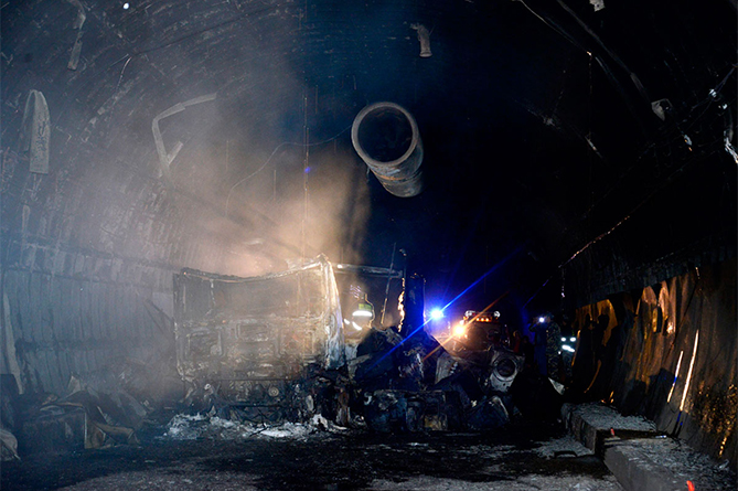 пожар в Дилижанском тоннеле
