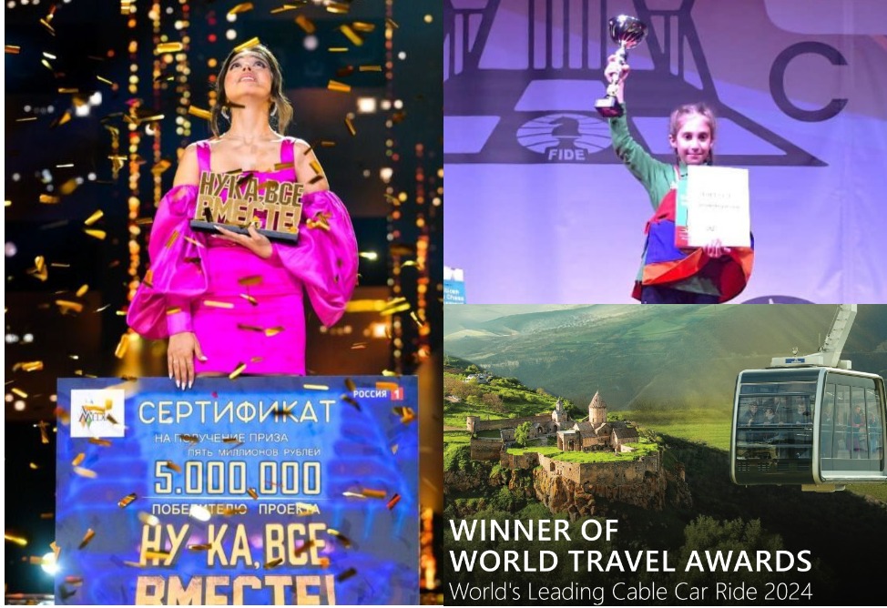17–ամյա Էլեն Բադալյանը՝ «Ну-ка, все вместе»–ի հաղթող, «ՏաԹևեր» ճոպանուղին՝ World Travel Awards 2024–ի մրցանակակիր, 8 տարեկան շախմատիստուհին՝ աշխարհի առաջնության հաղթող․ շաբաթվա լավ լուրերը