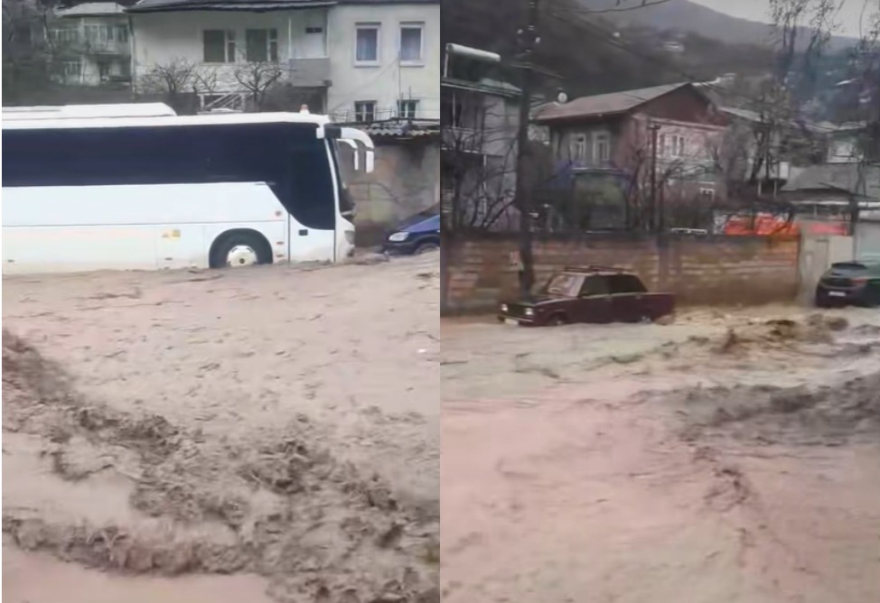 Կապանում անձրևաջրերը հեղեղել են փողոցը, փլուզվել է սելավատարի պատնեշը (ՎԻԴԵՈ) Կապանում անձրևաջրերը հեղեղել են փողոցը, փլուզվել է սելավատարի պատնեշը (ՎԻԴԵՈ)