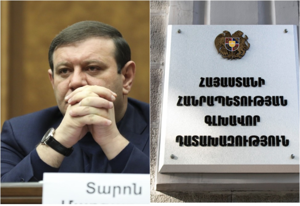 Գլխավոր դատախազությունը  պահանջում է Տարոն Մարգարյանից ու նրան փոխկապակցված անձանցից բռնագանձել ավելի քան 2 մլրդ դրամի գույքեր ու դրամական միջոցներ 