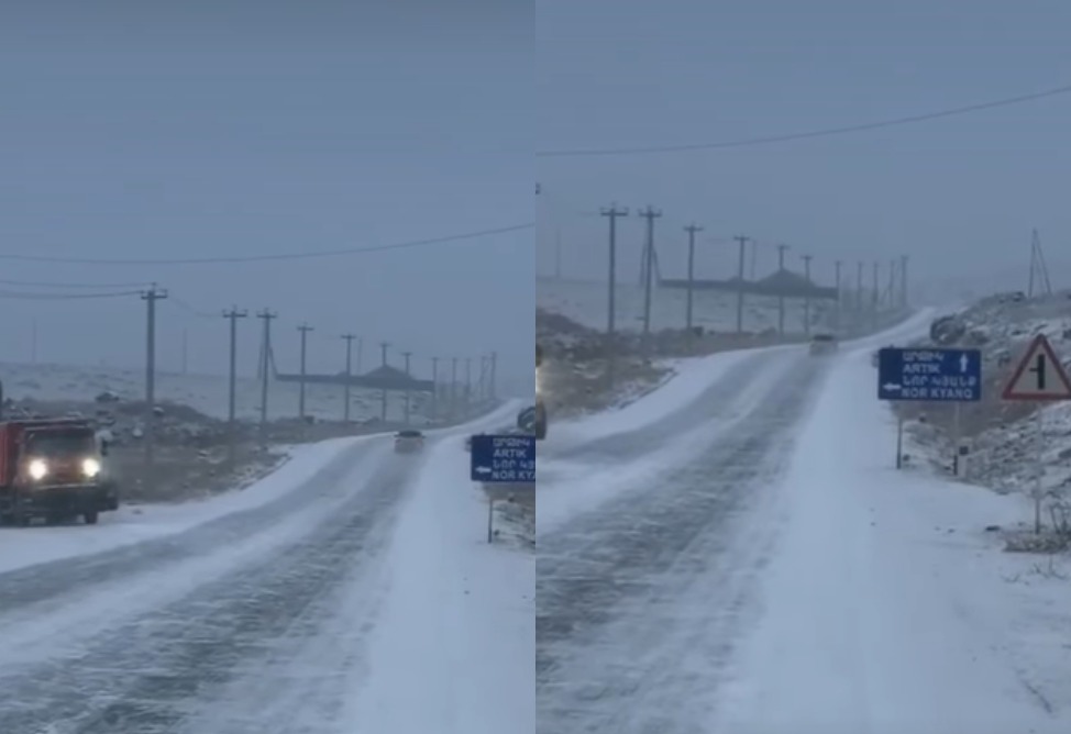 Հայաստանի մարզերում ձյուն է տեղում (ՎԻԴԵՈ)