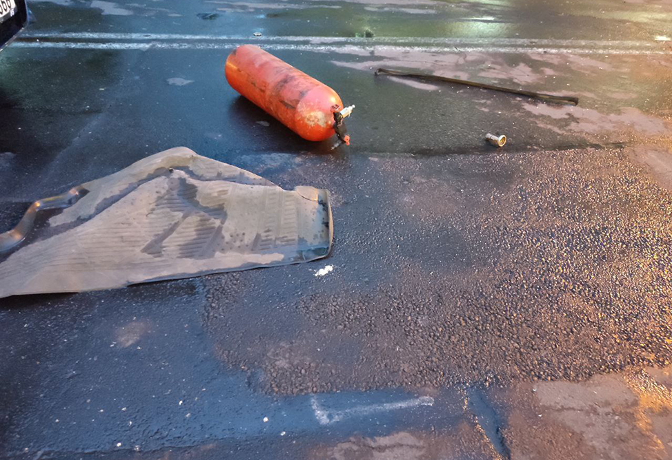 взрыв, баллон