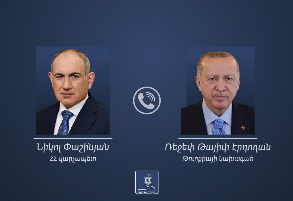 Փաշինյանը հեռախոսազրույց է ունեցել Էրդողանի հետ․ քննարկել են Հայաստան–Թուրքիա հարաբերությունները