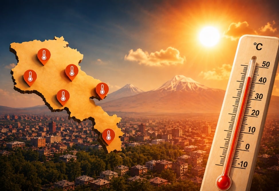 Հայաստանում գրանցվել է վեց ջերմաստիճանային ռեկորդ