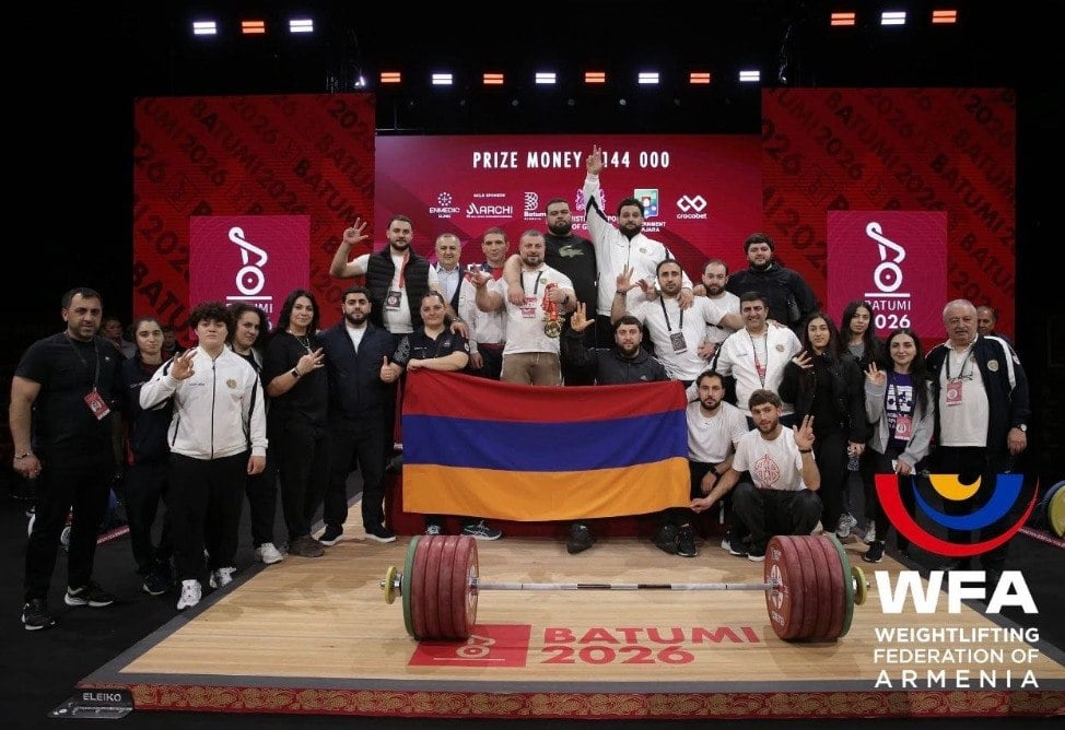 Мужская сборная Армении по тяжелой атлетике – лучшая на Чемпионате Европы