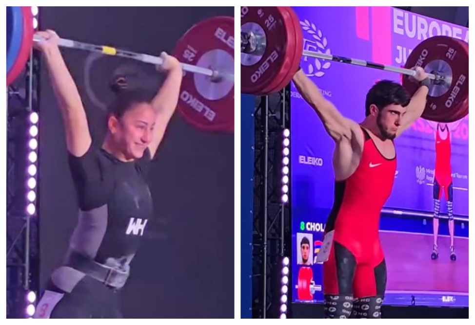 У сборной Армении ещё два «золота» на ЧЕ-U20 по тяжёлой атлетике