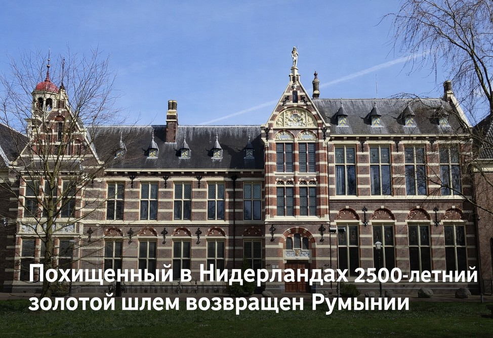 Похищенный в Нидерландах 2500-летний золотой шлем возвращен Румынии (ФОТО) 