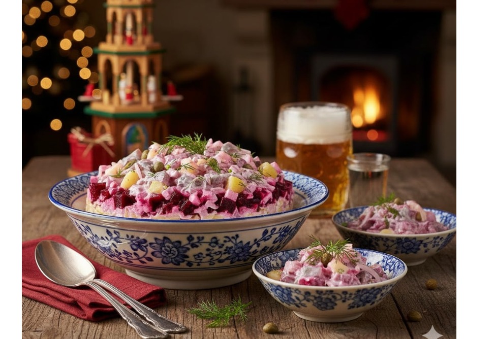 Салат с сельдью Германия ИИ Салат с сельдью Германия ИИ