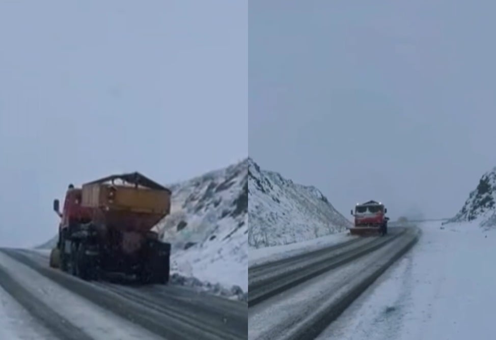 Ճամբարակում ձյուն է տեղում (ՎԻԴԵՈ)