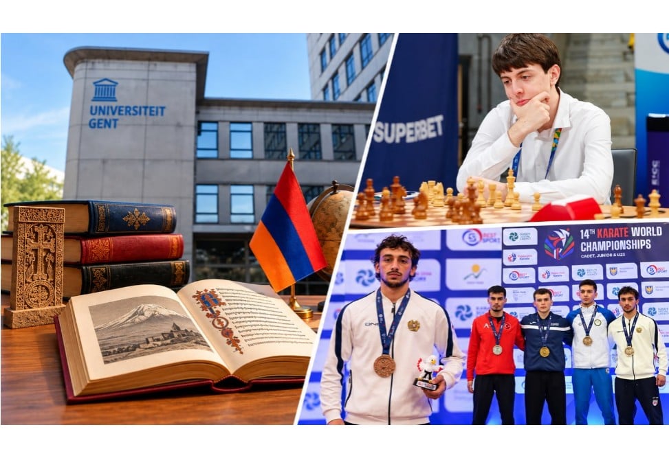 Հայագիտական դասընթացներ՝ Բելգիայի Գենտի համալսարանում, Էմին Օհանյանը՝ Atyrau Open 2026-ի հաղթող, բրոնզե մեդալ՝ կարատեի Աշխարհի առաջնությունից. շաբաթվա լավ լուրերը