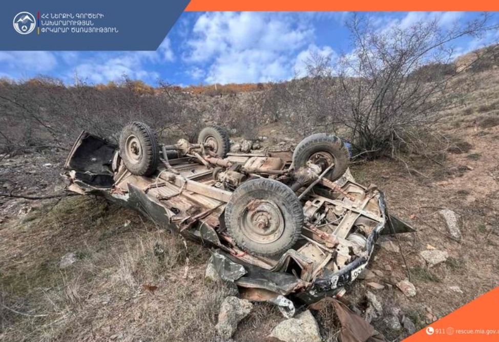 Ավտոմեքենան մոտ 100 մետր գլորվել է ձորը. վարորդը մահացել է 