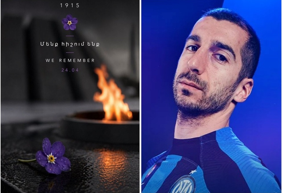 Հենրիխ Մխիթարյանը սիմվոլիկ լուսանկար է հրապարակել Հայոց ցեղասպանության 111-րդ տարելիցի կապակցությամբ